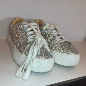 9 Betsey Johnson Rhinestone Sneakers